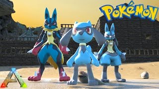 LUCARIO EVOLUTIONS RIOLU LUCARIO amp MEGA LUCARIO POKEMON EVOLVED UPDATE 154 Ark Modded Gameplay [upl. by Victoir337]