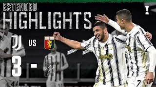 Juventus 32 Genoa  Rafia Debut Winner in Extra Time  EXTENDED Highlights [upl. by Yaffit]