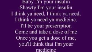 Plies Ft Keri Hilson  Medicine LYRICS [upl. by Adnorrehs]