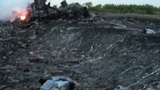 Journalist Bodies turned inside out at MH17 crash site [upl. by Enellij]