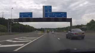 UK Motorways  M25 Anticlockwise  J16 M40 to J11 Chertsey [upl. by Eiramik]