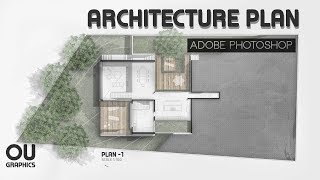 Easy Architecture Plan in Adobe Photoshop [upl. by Anitra]