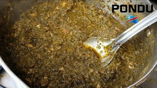 Meilleur Recette De Pondu Congolaise  feuilledemanioc Saka Saka [upl. by Llerahs]