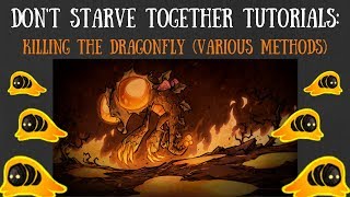 Dont Starve Together Guide Killing The Dragonfly Various Methods [upl. by Norehc]