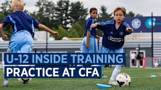 U12 Boys Practice at CFA  ACADEMY INSIDE TRAINING [upl. by Arded]