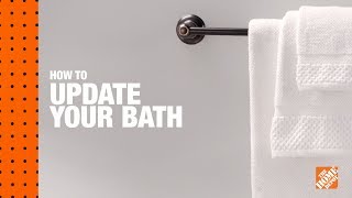 Easy Bathroom Updates  The Home Depot [upl. by Acnaiv]