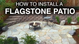 How To Install A Flagstone Patio StepbyStep [upl. by Wills9]