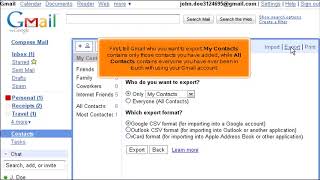 Gmail How to Export Contacts From Gmail [upl. by Stolzer]