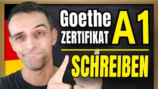 Goethe Zertifikat A1 SCHREIBEN  How to pass the written part  German A1 Goethe Exam [upl. by Alyakcm]