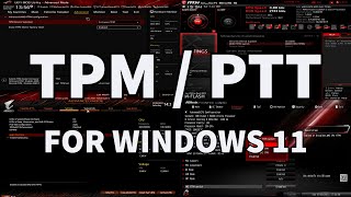 How To Enable TPM  PTT on EVERY Motherboard ASUS MSI Gigabyte ASRock amp BIOSTAR [upl. by Idnem]