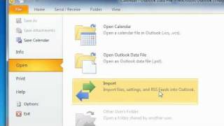 Outlook 2010 CSV Import Demonstration [upl. by Ellynn45]