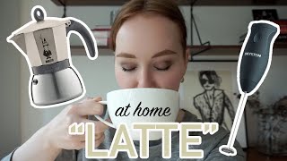 HOW TO MAKE A quotLATTEquot AT HOME moka pot  frother [upl. by Ennovart901]