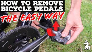 How To Remove Bicycle Pedals  The EASY Way [upl. by Raynata]