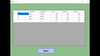 How to Create users and permissions form in VB net [upl. by Sneve]