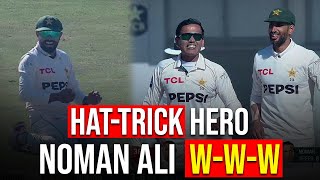 W  W  W  Hattrick Hero Noman Ali  Pakistan vs West Indies  2nd Test Day 1  PCB  M2I1A [upl. by Imas]