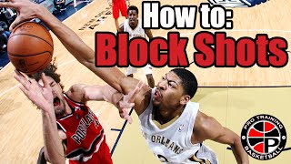 How to Block Shots  Become a Better Defender  Pro Training Basketball [upl. by Sivel]