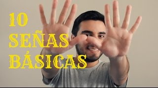 10 Señas Básicas LSM  Tutorial Rápido [upl. by Ybok957]