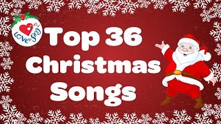 Top 36 Popular Christmas Songs and Carols Playlist 🎅 [upl. by Eekaz314]