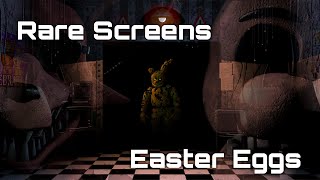 Five nights at Freddys 2  RARE SCREENS amp EASTER EGGS  Full HD [upl. by Ansel935]