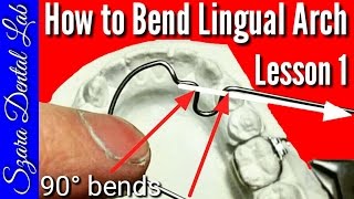 Wire Bending Lesson Lingual Arch 1 [upl. by Seuqcaj143]