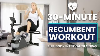 30Minute Recumbent Bike Workout [upl. by Tinaret]