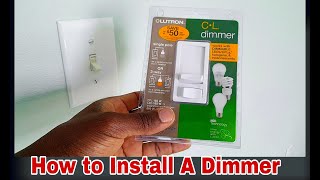 How to Install A Dimmer Switch  Step by Step [upl. by Archangel]