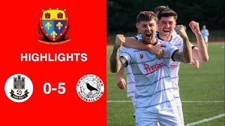 Caerleon 05 Cwmbrân Town  Gwent FA Senior cup  Quarter final highlights [upl. by Chuu]