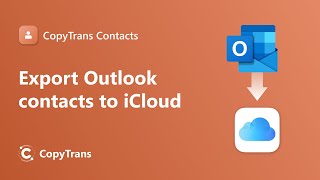 Export Outlook contacts to iCloud [upl. by Tamberg]