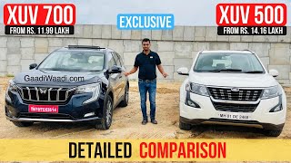 Mahindra XUV700 Vs XUV500  Exclusive Comparison [upl. by Otsenre]