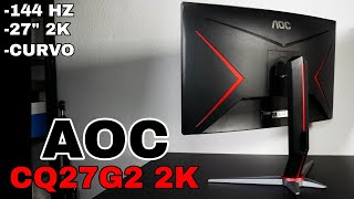 AOC CQ27G2 🖥 Monitor GAMING TOP y Económico  REVIEW [upl. by Pilihp42]