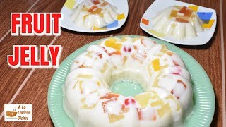 FRUIT COCKTAIL JELLY Dessert Recipe [upl. by Hokanson]