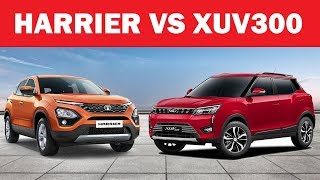 Comparison Tata Harrier vs Mahindra XUV 300 [upl. by Rillis8]