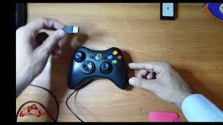 How to use Xbox360 controller with USB cable [upl. by Wilscam]