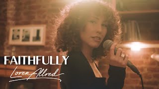 Loren Allred  Faithfully Acoustic Video  Journey Cover [upl. by Alahcim]