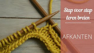 Je breiwerk afkanten [upl. by Aryamoy]