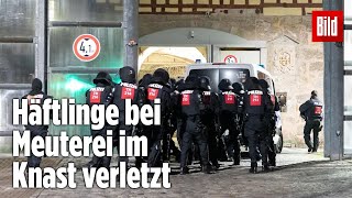 Gefängnismeuterei Polizei stürmt Knast in Thüringen  JVA Untermaßfeld [upl. by Eikcid]