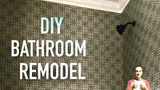 DIY BATHROOM Remodel  Converting Shower to TUB [upl. by Eirod]